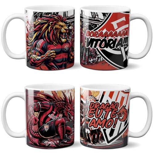 Artes Canecas Brasileirão Times Futebol Sublimação Mockups Pop