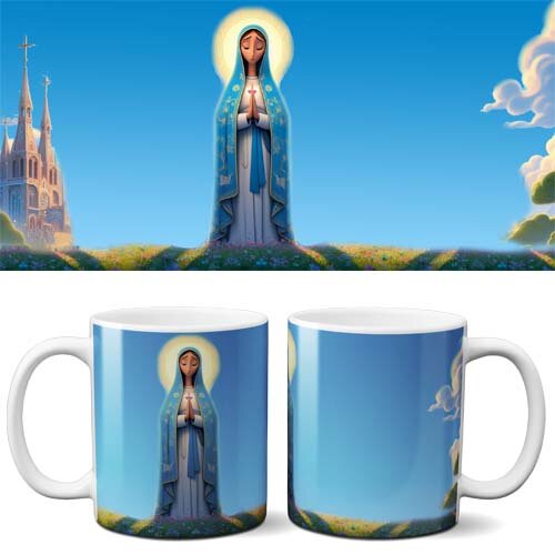 Artes 3d Santos Católicos Sublimação Canecas Mockups Religiosa