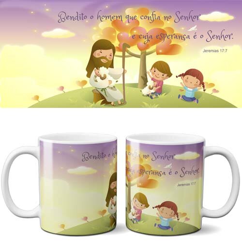 Artes Canecas Religião Estampas Religiosas Sublimação Mockup