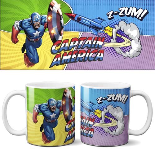 Estampas Super Heróis Editáveis Canecas Artes Sublimação