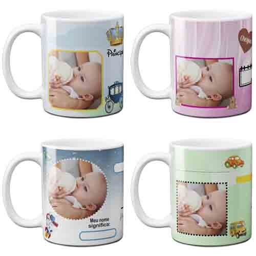 Pack Artes Nascimento Recem Nascido Canecas 10 Estampas