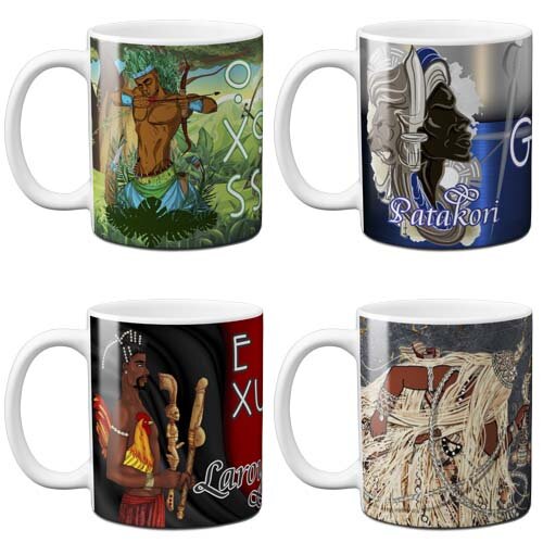 Estampas Sublimação Coleção Orixás Canecas Mockups Artes V