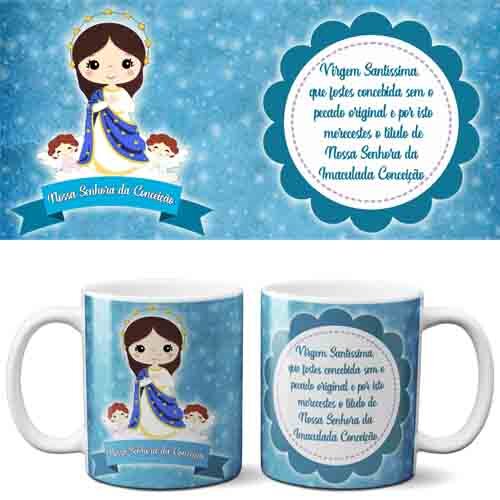 Estampas Santinhos Santos Canecas Sublimação Mockups