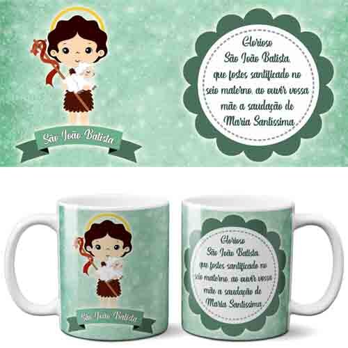 Estampas Santinhos Santos Canecas Sublimação Mockups