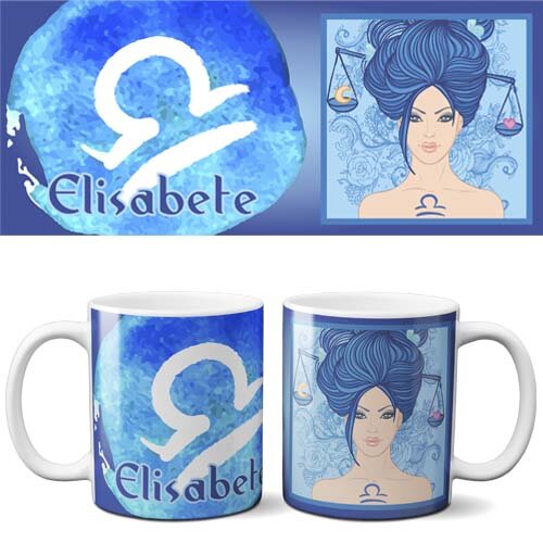 Estampas Editáveis Signos Canecas Artes Prontas Horóscopos