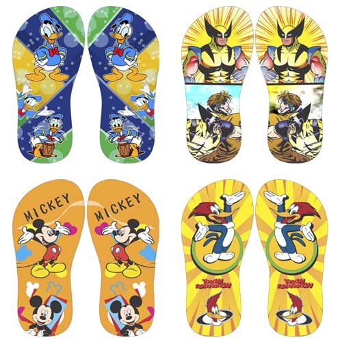 Artes Chinelos Infantil Crianças Pack 2 Sublimação 130 Estampa