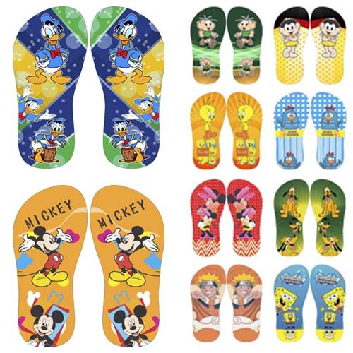 Pacote 130 Artes Infantil Crianças Pack 2 Estampas Chinelos