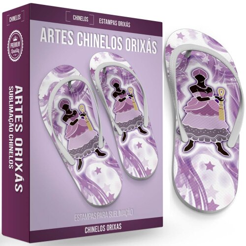 Estampas Chinelos Orixás Umbanda Artes Sublimação Mockups