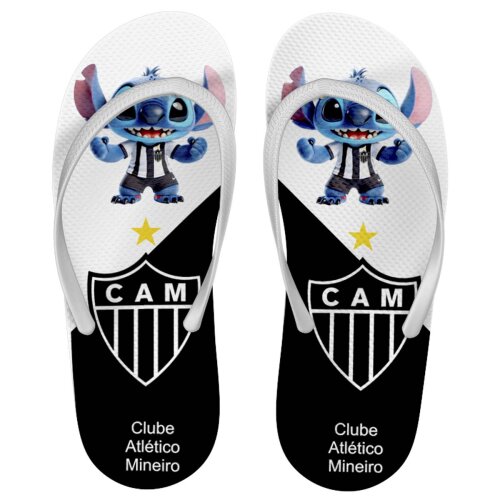 Artes Stitch Torcedor Times Futebol Sublimação Chinelos Mockups