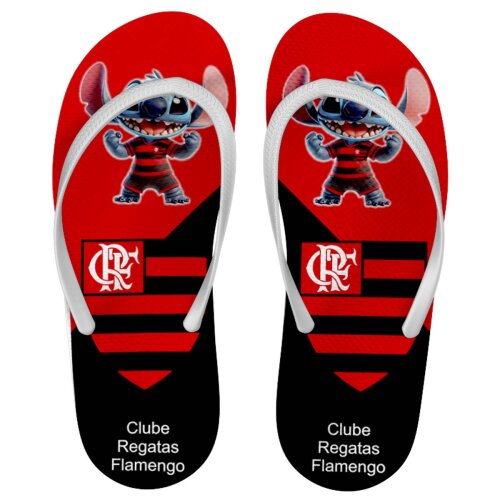 Artes Stitch Torcedor Times Futebol Sublimação Chinelos Mockups