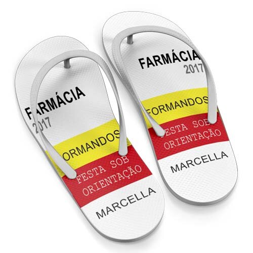 Estampas Chinelos Artes Formandos Formatura Sublimação