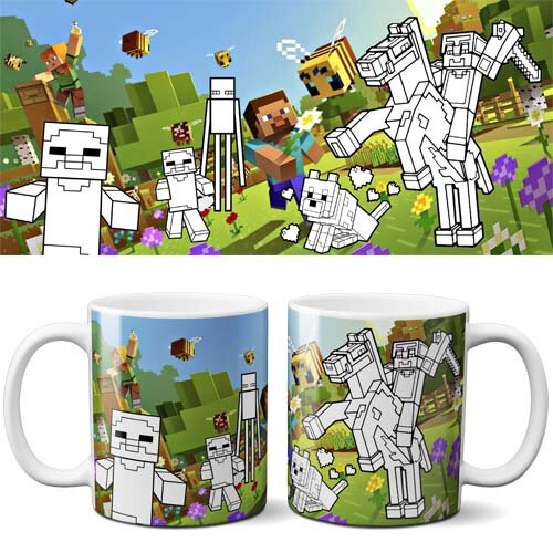 Pacote Artes Canecas Dia das Crianças Colorir Editáveis