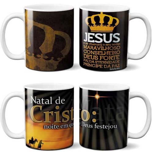 Estampas Canecas Gospel Evangélicas Mockups Sublimação