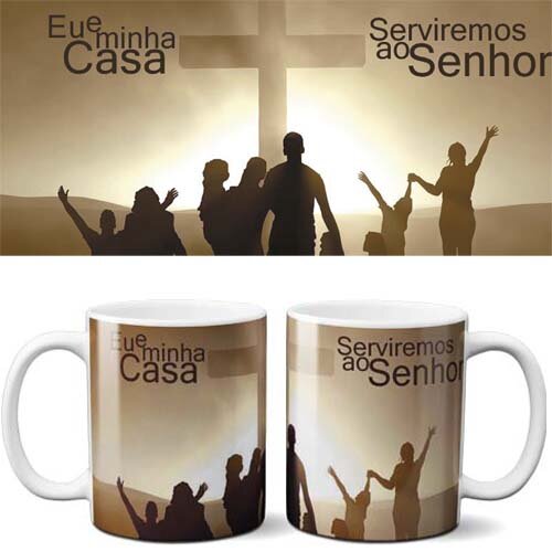 Estampas Canecas Gospel Evangélicas Mockups Sublimação