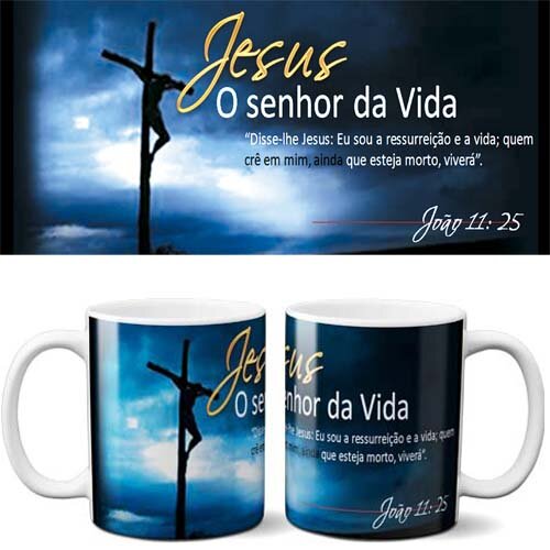 Artes Canecas Gospel Evangélicas Mockups Sublimação