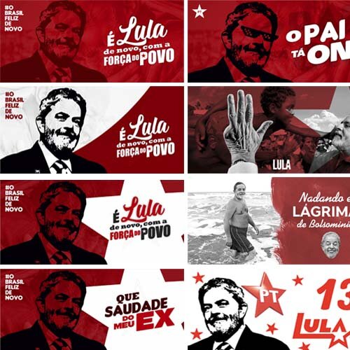 Pack 20 Artes Sublimação Canecas Lula PT Eleições 2026