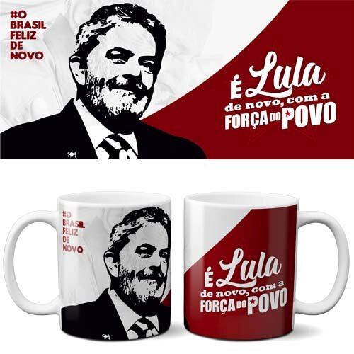 Pack 20 Artes Sublimação Canecas Lula PT Eleições 2026
