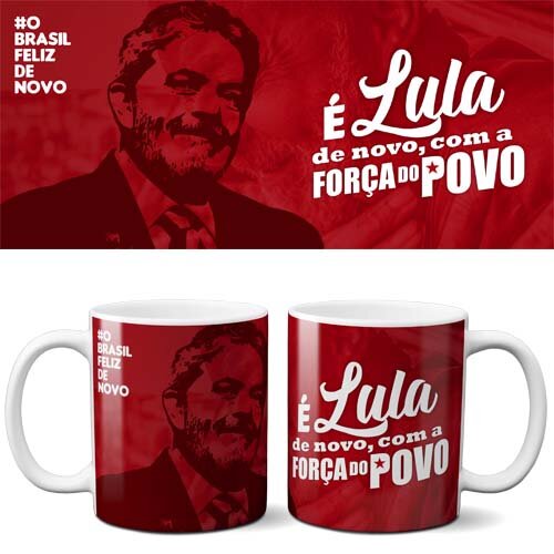 Pack 20 Artes Sublimação Canecas Lula PT Eleições 2026