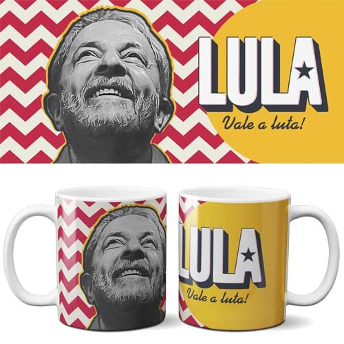 Pack 20 Artes Sublimação Canecas Lula PT Eleições 2026
