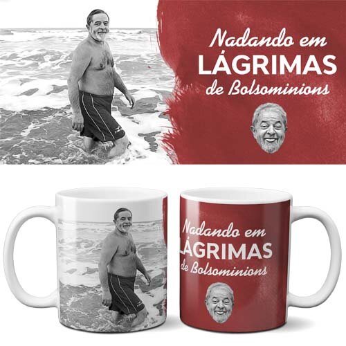 Pack 20 Artes Sublimação Canecas Lula PT Eleições 2026