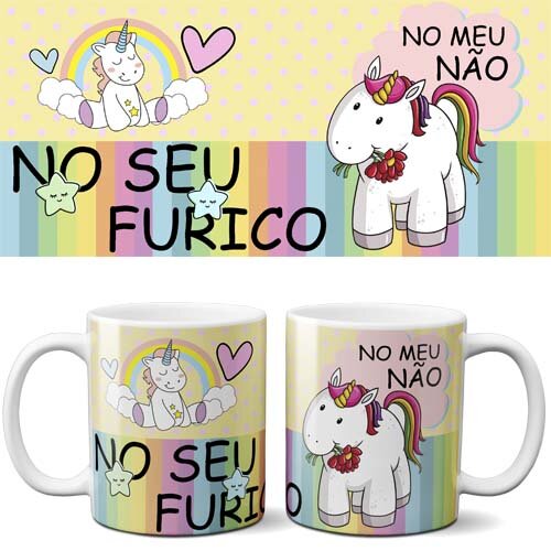 Pacote Artes Canecas Unicórnio Indiscreto Malcriado Mockups