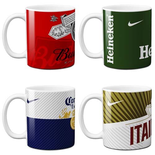 Estampas Canecas Cervejas Bebidas Editáveis Mockups
