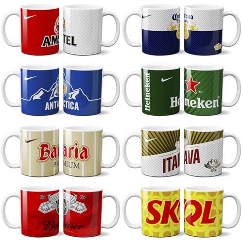 Pacote 25 Artes Sublimação Canecas Cervejas Mockups