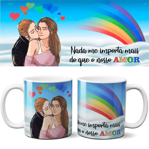 Artes Prontas Canecas Lgbt Sublimação Orgulho Gay