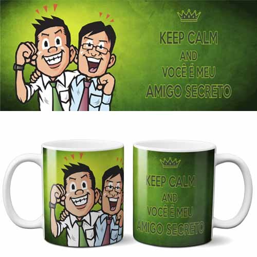 Pacote Artes Canecas Amigo Oculto Secreto Editável Mockups