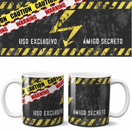 Pacote Artes Canecas Amigo Oculto Secreto Editável Mockups