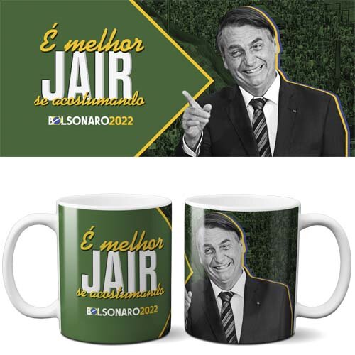 Estampas Canecas Bolsonaro Artes Jari Mockups Sublimação