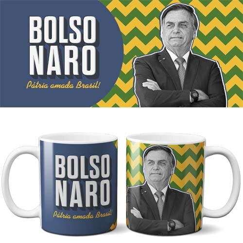 Estampas Canecas Bolsonaro Artes Jari Mockups Sublimação