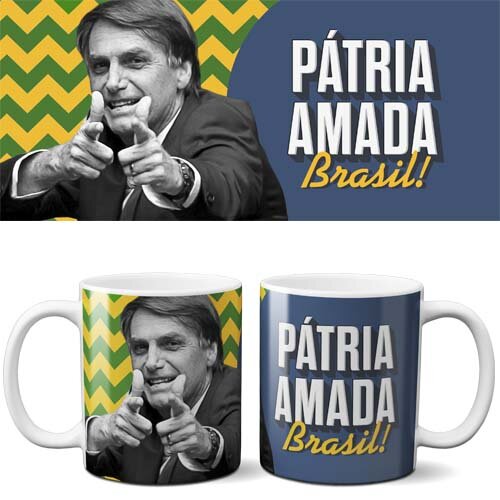 Estampas Canecas Bolsonaro Artes Jari Mockups Sublimação