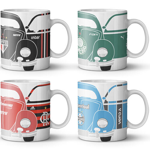 Pacote Artes Canecas Fusca Sublimação Editáveis Mockups