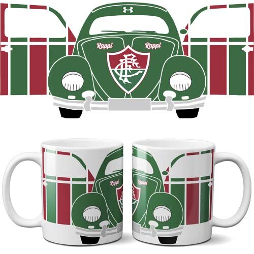 Estampas Canecas Fusca Artes Editáveis Mockups Sublimação