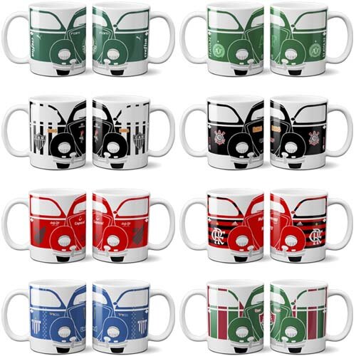 Artes Sublimação Canecas Fusca Editáveis Mockups