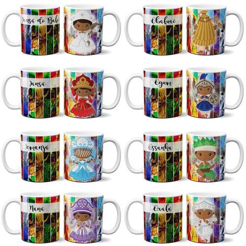 Artes Canecas Orixás Png Kit 2 Alta Definição Sublimação
