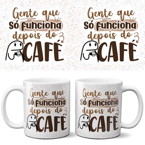 Pacote Artes Estampas Café Sublimação Canecas Flork Mockups