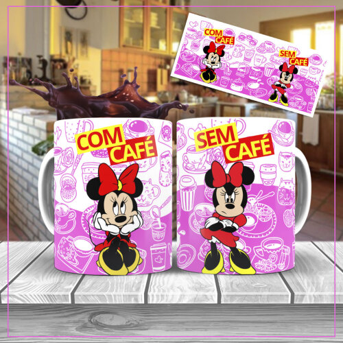 Pacote 10 Artes Sublimação Canecas com Café sem Café
