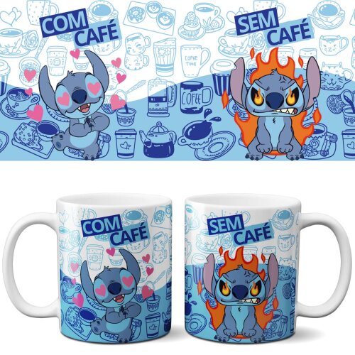 Estampas Sublimação Canecas com Café sem Café Mockups