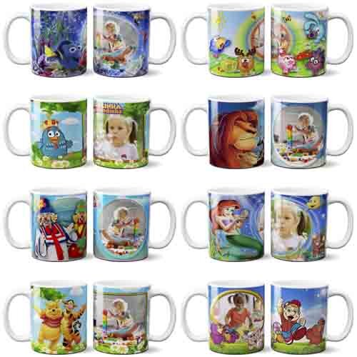 Artes Canecas Infantil 100 Estampas Png Sublimação