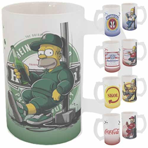 Artes Canecas Chopp Cervejas Refrigerantes Homer Simpson