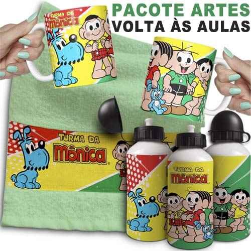 Pack Artes Volta às Aulas Estampas Editável Corel Sublimação
