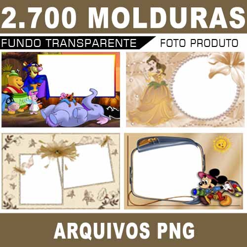 2.700 Molduras Digitais Png Fundo Transparente Foto Produto