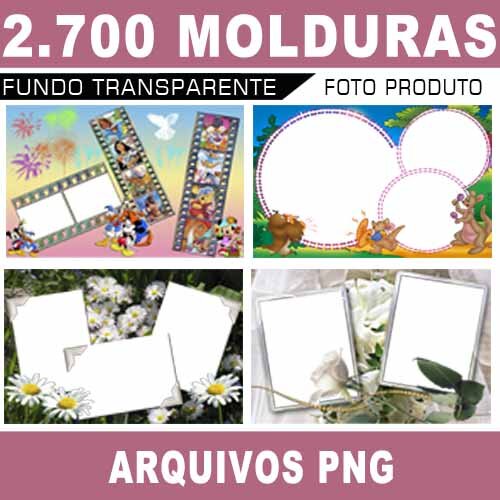 2.700 Molduras Digitais Png Fundo Transparente Foto Produto