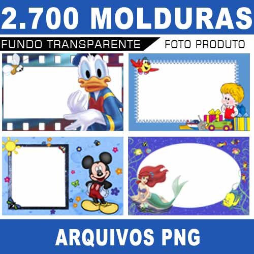 Molduras Digitais 2.700 Arquivos Png Foto Produto Artes