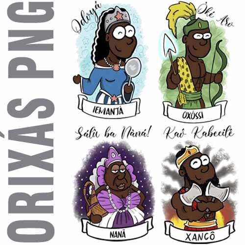 Artes Orixás Desenhos Bonequinhos Png Estampas Sublimação