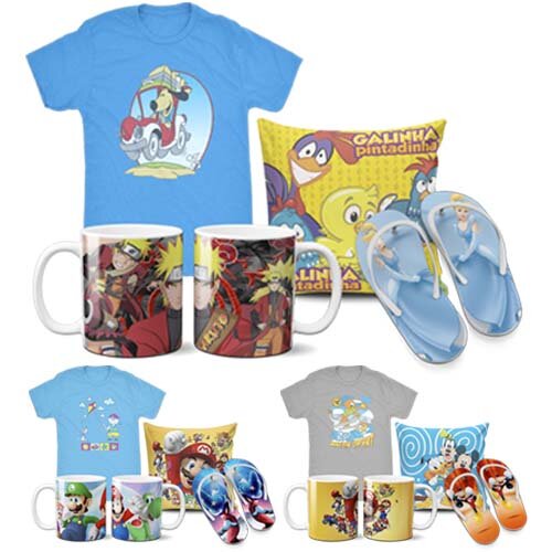 Artes Infantil Estampas Dia das Crianças Mockups Sublimação