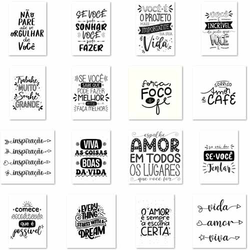 Pacote Artes Kit Digital 1600 Frases Criativas Estampas