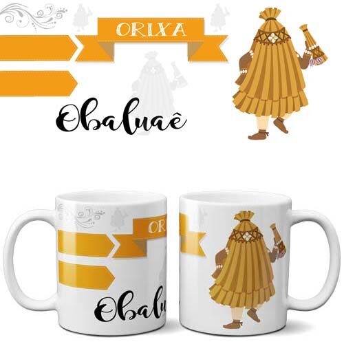 Pack 25 Artes Orixás Png Estampas Sublimação Canecas